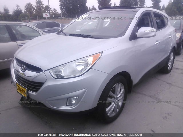 KM8JU3AC9DU637658 - 2013 HYUNDAI TUCSON GLS/LIMITED 银色 照片 2