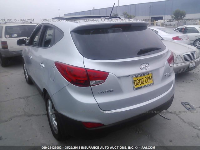 KM8JU3AC9DU637658 - 2013 HYUNDAI TUCSON GLS/LIMITED 银色 照片 3