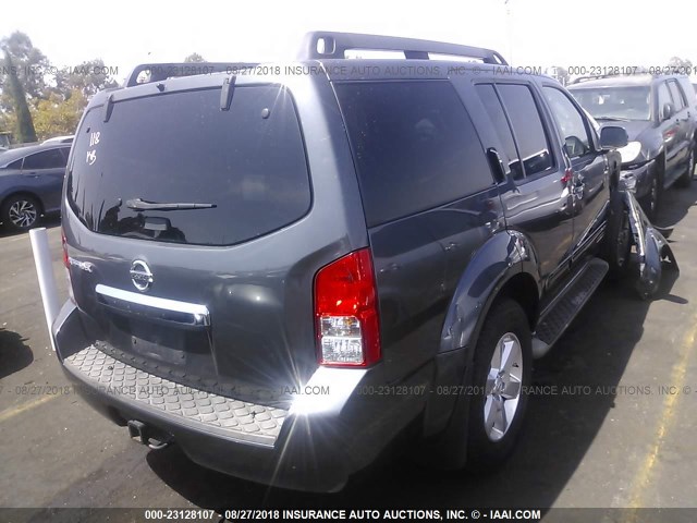 5N1AR1NN5CC609345 - 2012 NISSAN PATHFINDER S/LE/SE Dark Blue photo 4