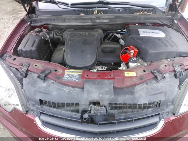 3GSCL93Z39S539953 - 2009 SATURN VUE HYBRID RED photo 10