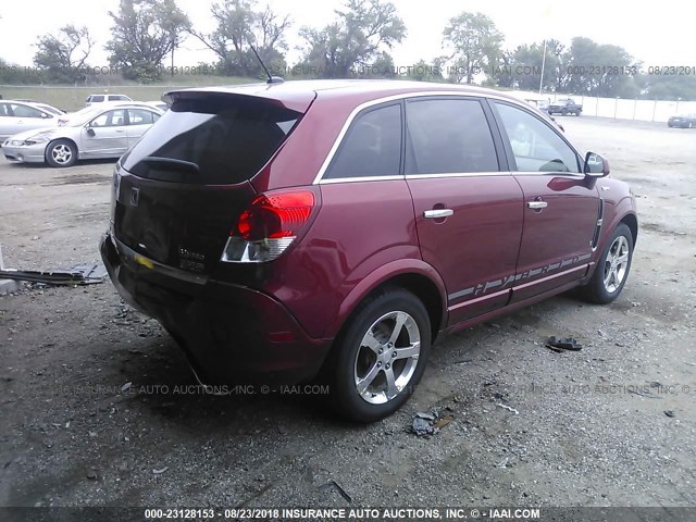 3GSCL93Z39S539953 - 2009 SATURN VUE HYBRID RED photo 4