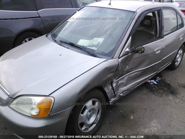 JHMES95603S025134 - 2003 HONDA CIVIC HYBRID Pewter photo 6