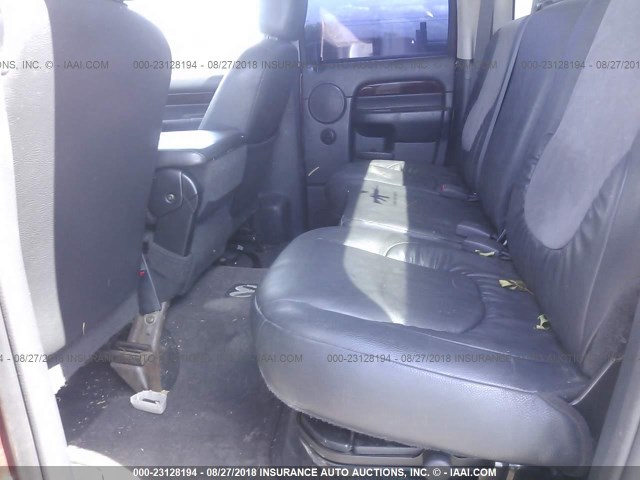 1D7KU28D43J670722 - 2003 DODGE RAM 2500 ST/SLT 红色 照片 8