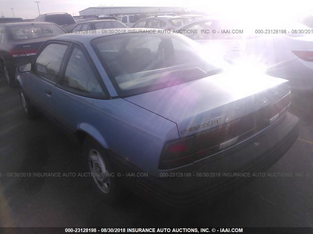 1G1JC14G1MJ121069 - 1991 CHEVROLET CAVALIER VL/RS BLUE photo 3