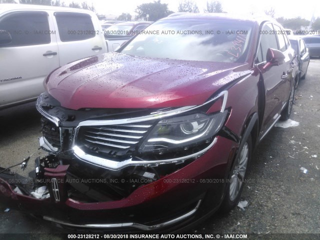 2LMPJ6KR7HBL38418 - 2017 LINCOLN MKX SELECT RED photo 2