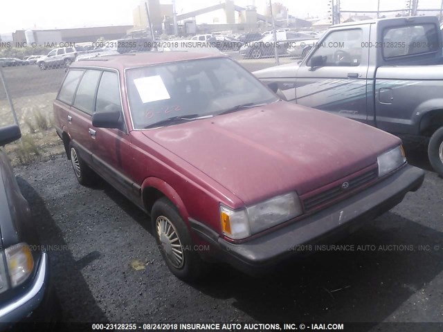 JF2AN52B9MD408529 - 1991 SUBARU LOYALE RED photo 1