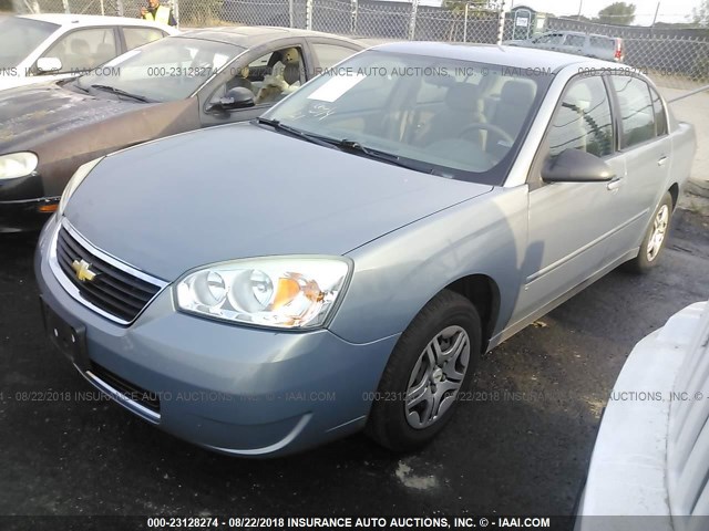 1G1ZS58FX7F306856 - 2007 CHEVROLET MALIBU LS Dəniz mavisi foto 2
