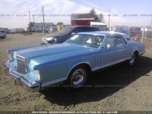 8Y89A894391 - 1978 LINCOLN CONTINENTAL  Blau Foto 2
