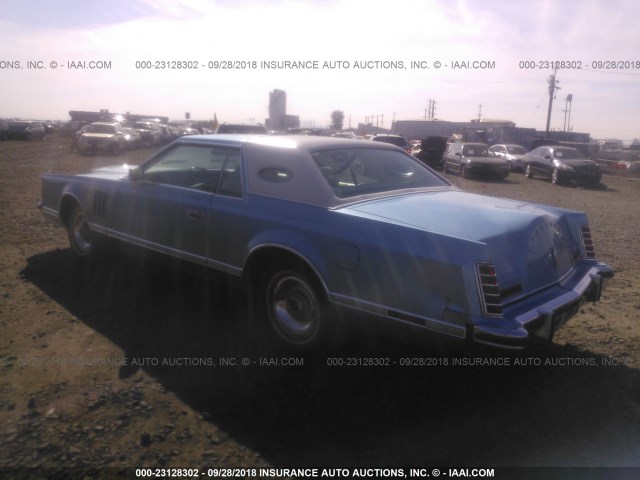 8Y89A894391 - 1978 LINCOLN CONTINENTAL  Blau Foto 3