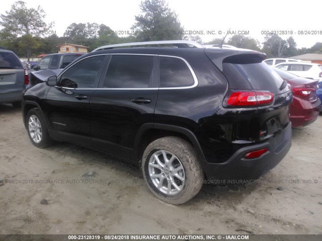 1C4PJLCB0HW573645 - 2017 JEEP CHEROKEE LATITUDE BLACK photo 3