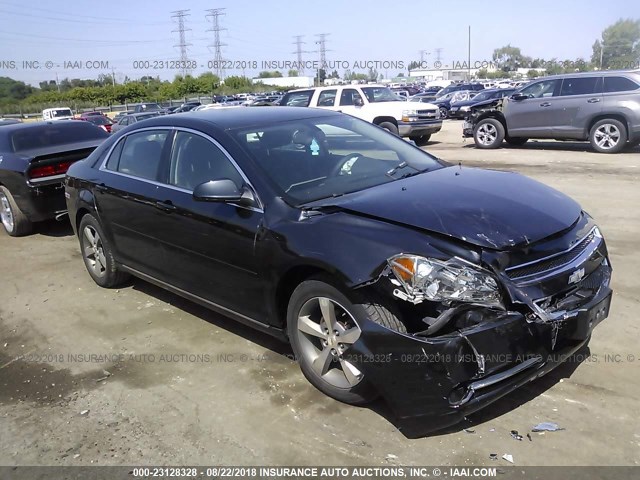 1G1ZC5E12BF282535 - 2011 CHEVROLET MALIBU 1LT BLACK photo 1