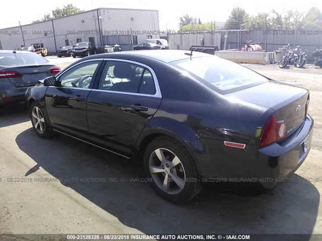 1G1ZC5E12BF282535 - 2011 CHEVROLET MALIBU 1LT BLACK photo 3