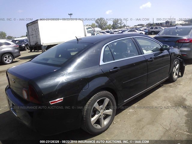 1G1ZC5E12BF282535 - 2011 CHEVROLET MALIBU 1LT BLACK photo 4