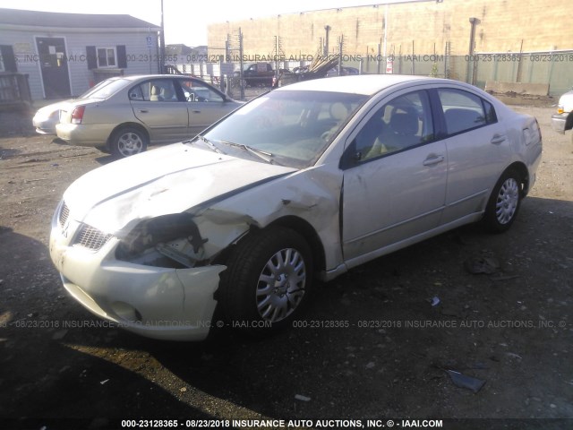 4A3AB36F64E087369 - 2004 MITSUBISHI GALANT ES MEDIUM/LS MEDIUM WHITE photo 2