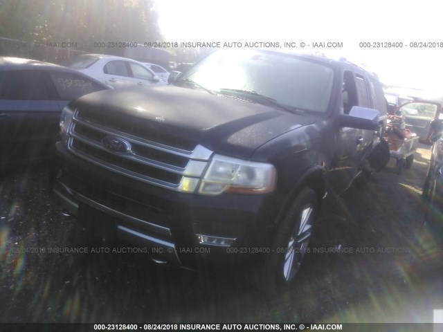 1FMJK1MT5HEA06797 - 2017 FORD EXPEDITION EL PLATINUM BLACK photo 2