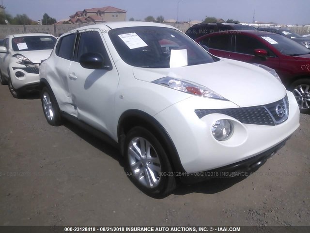 JN8AF5MVXET483626 - 2014 NISSAN JUKE S/SV/SL/NISMO WHITE photo 1