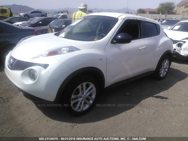 JN8AF5MVXET483626 - 2014 NISSAN JUKE S/SV/SL/NISMO WHITE photo 2