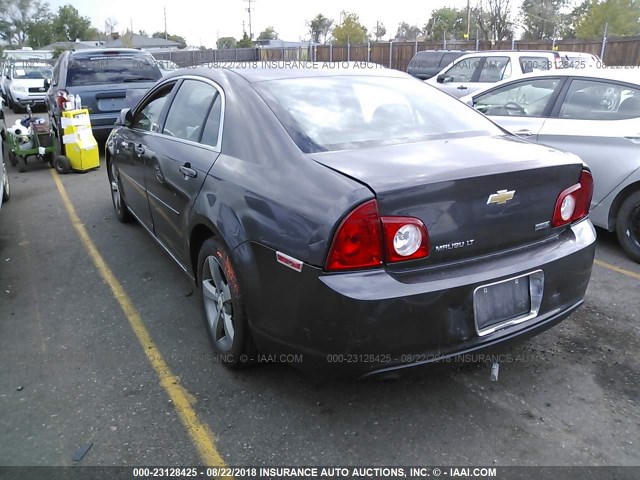 1G1ZC5EU2BF222118 - 2011 CHEVROLET MALIBU 1LT GRAY photo 3