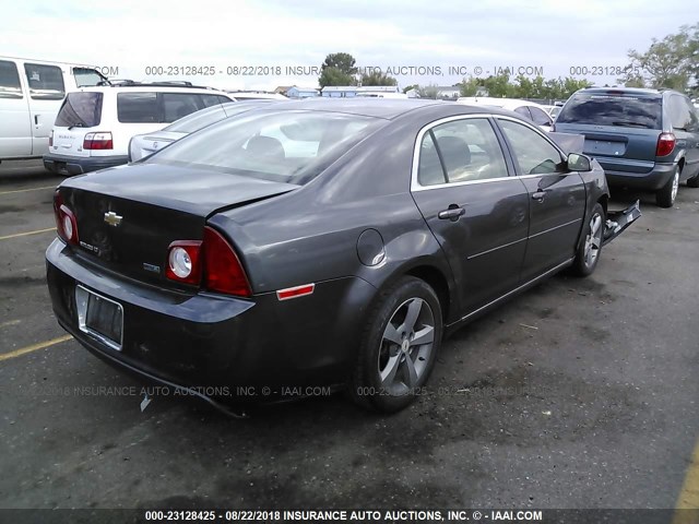 1G1ZC5EU2BF222118 - 2011 CHEVROLET MALIBU 1LT GRAY photo 4