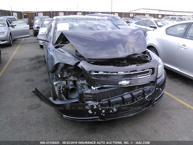 1G1ZC5EU2BF222118 - 2011 CHEVROLET MALIBU 1LT GRAY photo 6