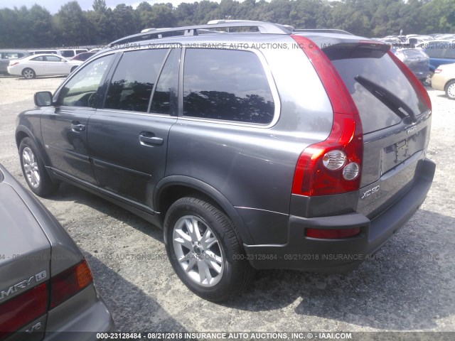 YV1CZ852051201002 - 2005 VOLVO XC90 V8 GRAY photo 3