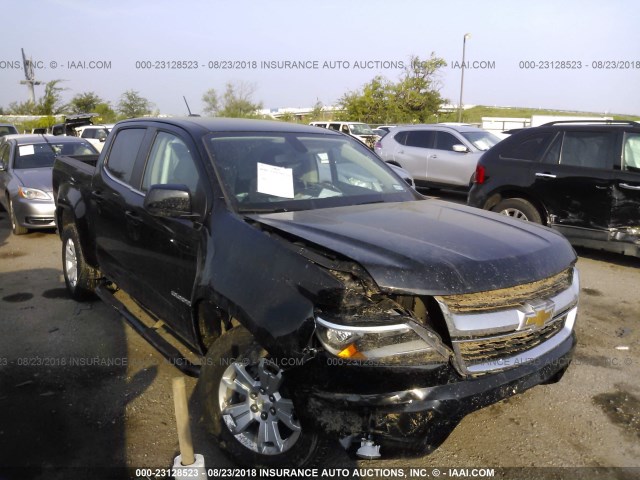 1GCGSCEN1J1144635 - 2018 CHEVROLET COLORADO LT BLACK photo 1