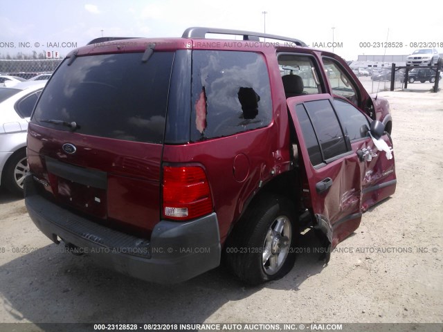 1FMZU62K24UB54667 - 2004 FORD EXPLORER XLS/XLS SPORT RED photo 4