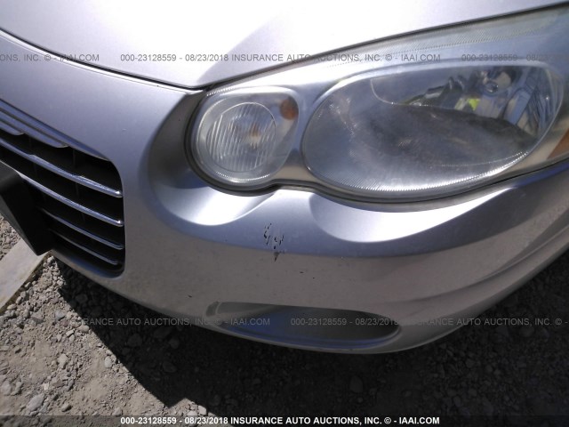 1C3EL55R96N259751 - 2006 CHRYSLER SEBRING TOURING SILVER photo 6