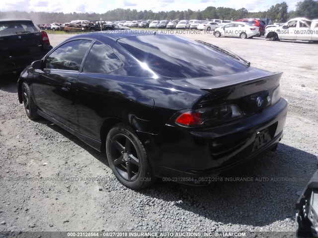 JH4DC53085S011534 - 2005 ACURA RSX TYPE-S BLACK photo 3