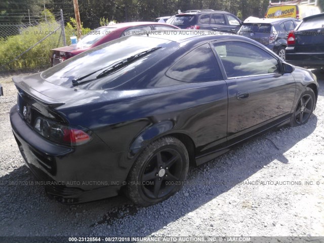 JH4DC53085S011534 - 2005 ACURA RSX TYPE-S BLACK photo 4