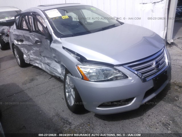 3N1AB7AP8DL646093 - 2013 NISSAN SENTRA S/SV/SR/SL SILVER photo 6