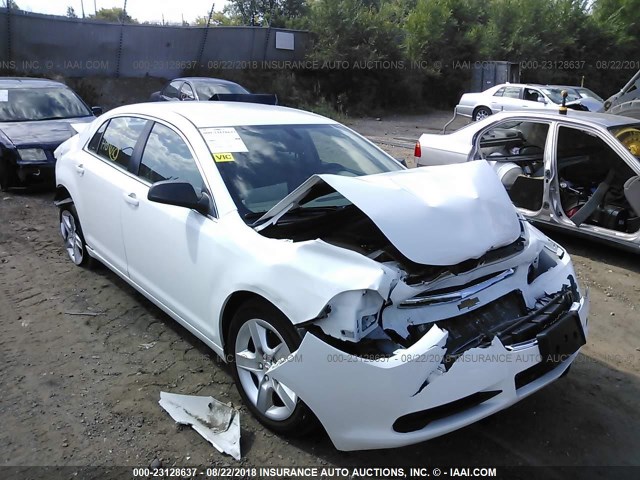 1G1ZA5EUXCF236386 - 2012 CHEVROLET MALIBU LS WHITE photo 1