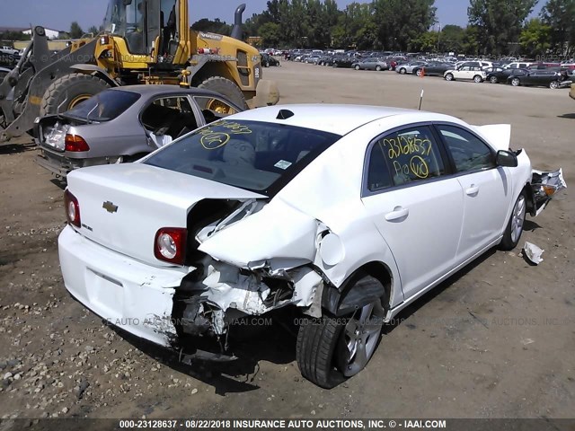 1G1ZA5EUXCF236386 - 2012 CHEVROLET MALIBU LS WHITE photo 4