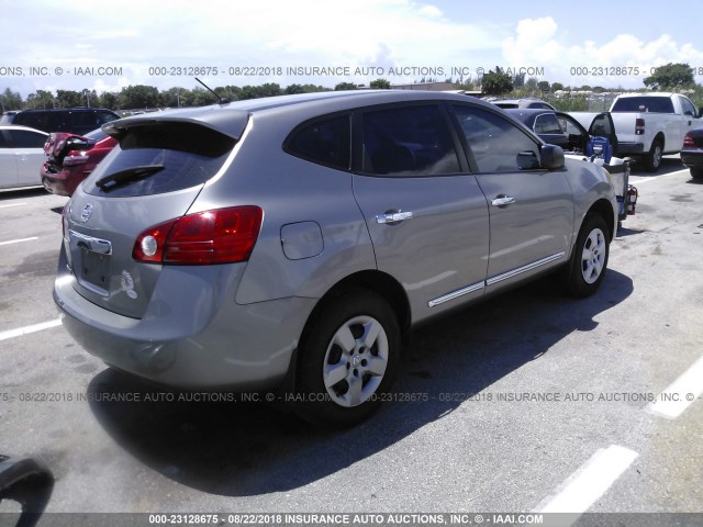 JN8AS5MT7BW187984 - 2011 NISSAN ROGUE S/SV/KROM GRAY photo 4