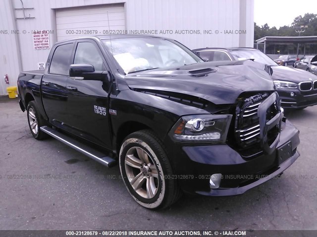 1C6RR7MT0GS409115 - 2016 RAM 1500 SPORT BLACK photo 1