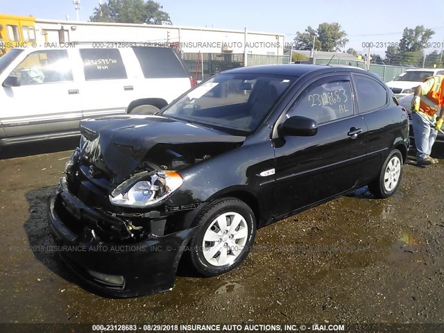 KMHCM3AC2AU182043 - 2010 HYUNDAI Accent BLUE/GS BLACK photo 2