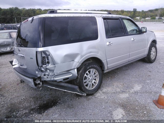 1FMJK1K57CEF65684 - 2012 FORD EXPEDITION EL LIMITED SILVER photo 4