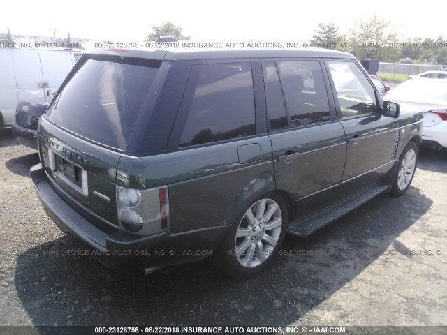 SALMF13436A214156 - 2006 LAND ROVER RANGE ROVER SUPERCHARGED GREEN photo 4