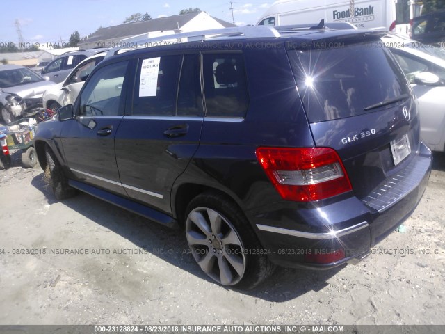 WDCGG8HB4AF414146 - 2010 MERCEDES-BENZ GLK 350 4MATIC BLUE photo 3