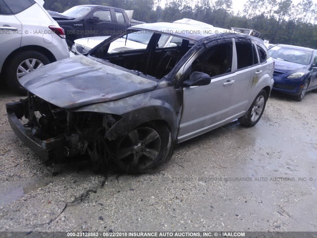 1B3CB3HAXBD172958 - 2011 DODGE CALIBER MAINSTREET SILVER photo 2