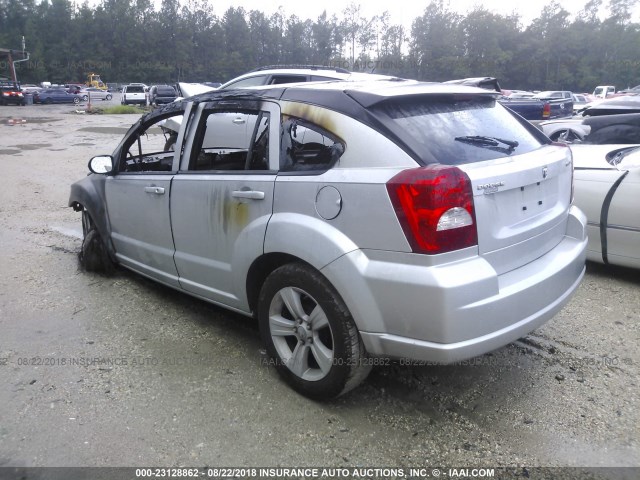 1B3CB3HAXBD172958 - 2011 DODGE CALIBER MAINSTREET SILVER photo 3