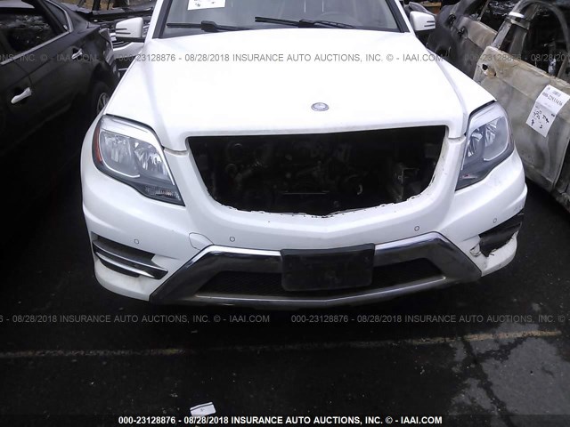 WDCGG0EB3EG317218 - 2014 MERCEDES-BENZ GLK 250 BLUETEC WHITE photo 6