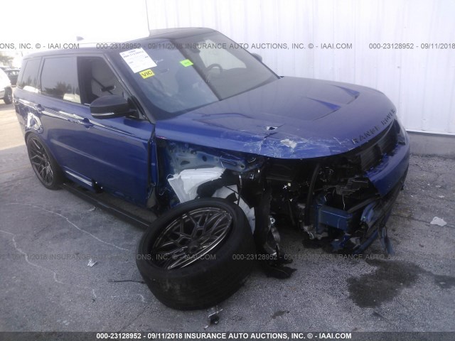 SALWZ2SE5JA198700 - 2018 LAND ROVER RANGE ROVER SPORT SVR BLUE photo 6