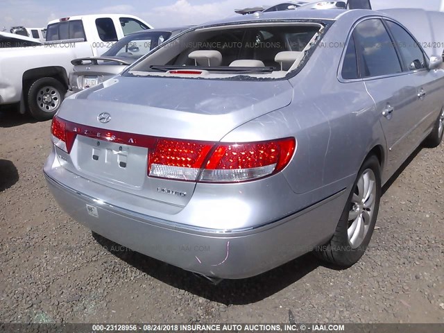 KMHFC46F77A182509 - 2007 HYUNDAI AZERA SE/LIMITED SILVER photo 6