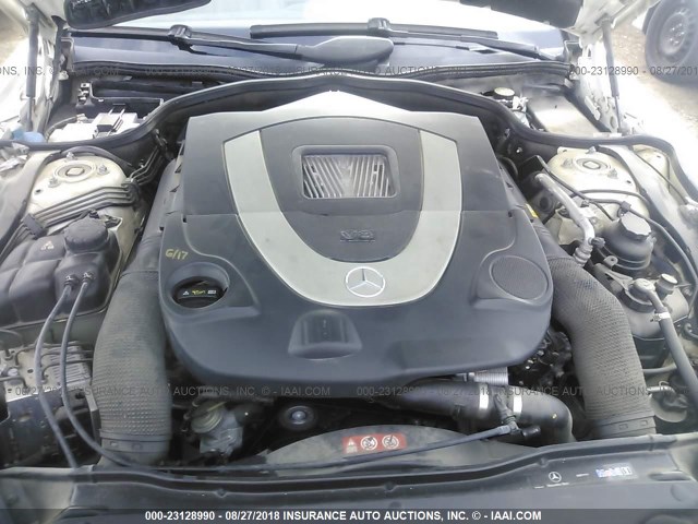 WDBSK71F59F154730 - 2009 MERCEDES-BENZ SL 550 WHITE photo 10