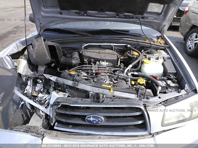 JF1SG65604H740942 - 2004 SUBARU FORESTER 2.5XS Күміс фото 10