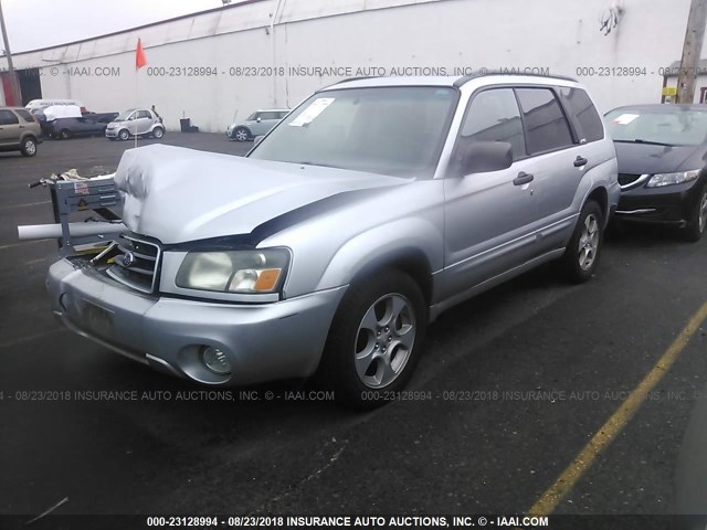 JF1SG65604H740942 - 2004 SUBARU FORESTER 2.5XS SILVER photo 2