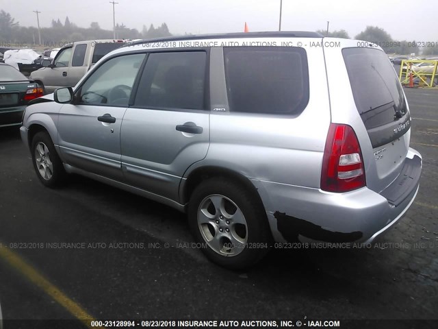 JF1SG65604H740942 - 2004 SUBARU FORESTER 2.5XS SILVER photo 3