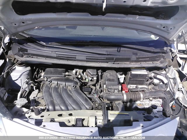 3N1CE2CPXFL384659 - 2015 NISSAN VERSA NOTE S/S PLUS/SV/SL/SR SILVER photo 10