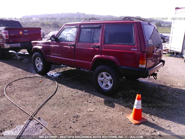 1J4FF68SXXL551976 - 1999 JEEP CHEROKEE SPORT/CLASSIC წითელი ფოტო 3